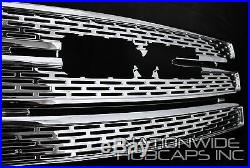 10-15 GMC TERRAIN CHROME Grille Overlay 3 Bar Grill Inserts Covers Denali Style