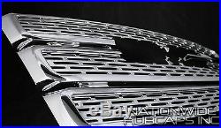 10-15 GMC TERRAIN CHROME Grille Overlay 3 Bar Grill Inserts Covers Denali Style