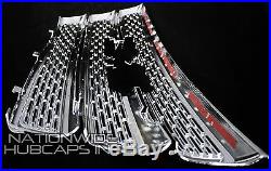 10-15 GMC TERRAIN CHROME Grille Overlay 3 Bar Grill Inserts Covers Denali Style