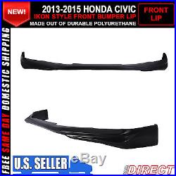 13-15 Honda Civic 4 Door Sedan Ikon Style Front Bumper Lip (Usdm Model)