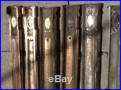 13 Antique Brass National Cash Register Parts NCR LOOK Patent Model Serial Tags