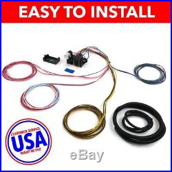 14 CIRCUIT UNIVERSAL WIRE HARNESS project car fairlane B&M rat rod willys jee