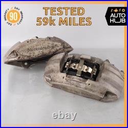 15-20 Mercedes W205 C300 E350 4Matic Front Brake Calipers Set 0114219798 OEM 59k