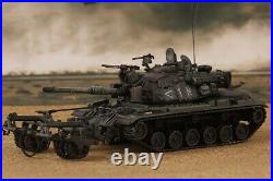 172 Israel IDF Magach6b M60A1 Tank With KMT Mine Roller Metal + Plastic Model