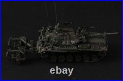 172 Israel IDF Magach6b M60A1 Tank With KMT Mine Roller Metal + Plastic Model