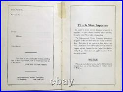 1924 Mack Truck AC Chain Drive Chassis Model Parts Book