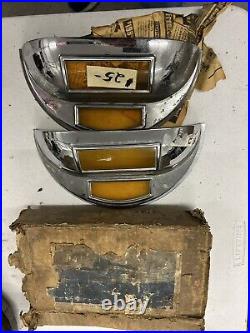 1930's 1940's VINTAGE ACCESSORY HEADLIGHT VISOR Yellow INDICATOR Windows Rare