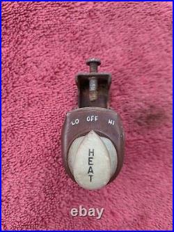 1930s 1940s Vintage Accessory Under Dash On/Off Heater Switch Chevy Ford Bomb
