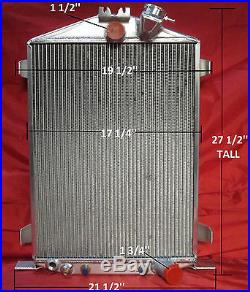 1932 Ford Street Rod Aluminum Radiator Hi/high Boy Shroud Fan Chevy Motor Relay