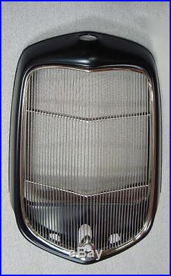 1932 Ford Street Rod Steel Radiator Shell w Hole + Stainless Grille Insert Hole