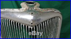 1934 Ford Grille, no pits in chrome, rat rod, hot rod, lots of patina
