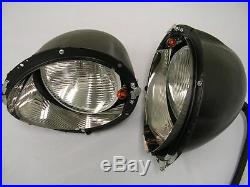 1937 1938 1939 Ford Headlights Headlamp & Buckets Assembly w Bulbs & Turn Signal