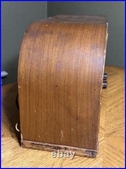 1939 Simplex Model U61T Asymmetrical Wood Tube Radio For Parts / Repair