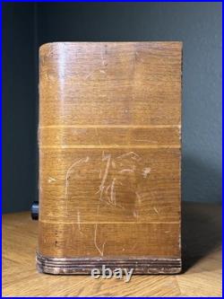 1939 Simplex Model U61T Asymmetrical Wood Tube Radio For Parts / Repair