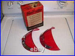 1950s Antique nos Automobile headlight Visor-ettes Vintage Chevy Ford harley