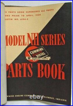 1951-1952 Mack LJSW Model Parts Book Number 2056 and 1949 Cummins NH Parts Book