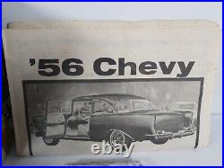 1956 Chevy 2 Door Sedan Revell 125 Model Kit H-1273 Parts Lot