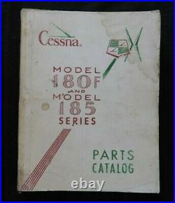 1962 1963 Genuine Cessna Model 180f & 185 Airplane Parts Catalog Manual