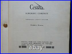 1962 1963 Genuine Cessna Model 180f & 185 Airplane Parts Catalog Manual