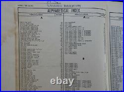 1962 1963 Genuine Cessna Model 180f & 185 Airplane Parts Catalog Manual