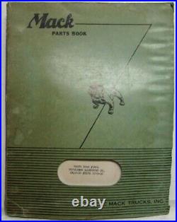 1963 Mack Truck M18X Model Parts Book Number 3481