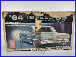 1964 Chevrolet Impala SS Hardtop AMT 125 Model Kit 6724 Parts Lot