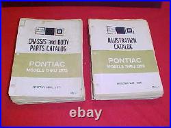 1967 1975 Pontiac Models Nos Dealer Parts & Ill. Catalog Book Manual Firebird