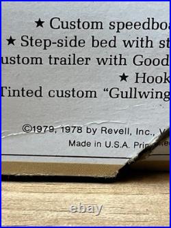 1970s REVELL RIVER RAT Model Kit Chevy Luv Pickup Boat Trailer. Missing Parts