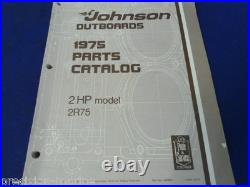 1975, 2HP, 2R75 Model Parts Catalog OMC Evinrude Johnson