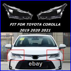 1Pair Fit Toyota Corolla 2019-2021 20 Transparent Shell Lampshade Headlight Lens 1Pair Fit Toyota Corolla 2019-2021 20 Transparent Shell Lampshade Headlight Lens