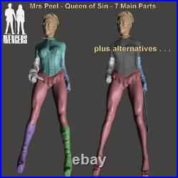 1/12th, 1/10th, 1/8th, 1/6th or 1/4 Scale Mrs. Emma Peel Resin Figure Kit