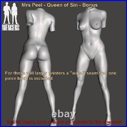 1/12th, 1/10th, 1/8th, 1/6th or 1/4 Scale Mrs. Emma Peel Resin Figure Kit