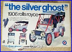 1/16 Scale The Silver Ghost 1906 Rolls Royce Model Kit Entex Sealed Parts