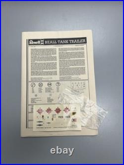 1/24 Scale Revell Beall Tank Trailer Open Box Factory Sealed Parts Plastic Model