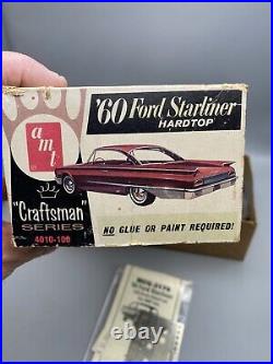 1/25 AMT 1960 Ford Starliner Hardtop + Photo Etch Parts Screw Bottom New Vintage