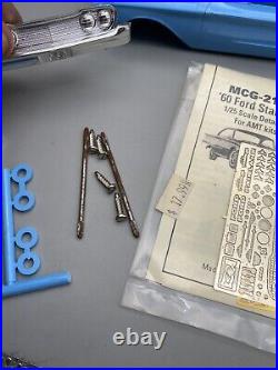 1/25 AMT 1960 Ford Starliner Hardtop + Photo Etch Parts Screw Bottom New Vintage