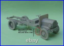 1/35 scale WW1 Peerles GS truck resin kit detailed PE parts military model/deca