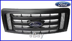 (1) NEW OEM Genuine 09 10 11 12 13 14 F150 XL Model Black Grille Grill withEmblem