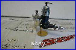 1x Irvine Mills Model Diesel Aircraft Engine withExtra Parts LR Tank, Washer, T Top