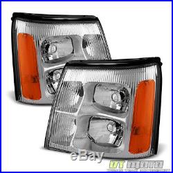 2003-2006 Cadillac Escalade Headlights Headlamps Replacement For 03-06 HID Model