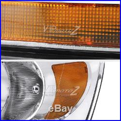 2006 Dodge Ram 1500 AMBER BAR MODEL Chrome Headlights Lamps 2006 Ram 2500 3500