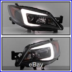 2008-2014 Subaru Impreza WRX HID/Xenon Model LED Light Tube Projector Headlights