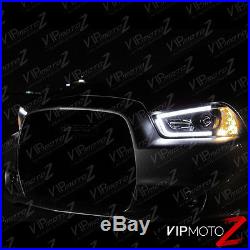 2011-2014 Dodge CHARGER Halo Angel Eyes LED Projector Black Headlight HID MODEL
