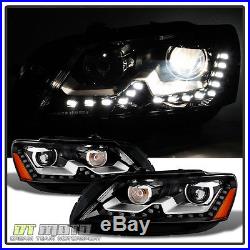 2012-2015 VW Passat B7 Euro Look LED DRL Headlights Headlamps Halogen Model