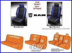 2013-2018 Ram Crew Cab 1500 2500 Katzkin Custom Leather Seat Replacement Covers