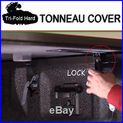2014-2017 CHEVY SILVERADO Lock Hard Solid Tri-Fold Tonneau Cover 5.8ft 69.6 Bed