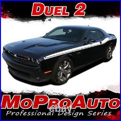 2015-2020 for Dodge Challenger SXT R/T DUEL 15 Vinyl Graphics Decals 3M Stripes