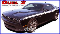 2015-2020 for Dodge Challenger SXT R/T DUEL 15 Vinyl Graphics Decals 3M Stripes