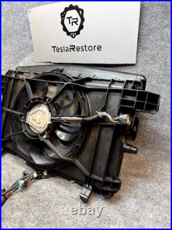 2017-2023 Tesla Model 3 Radiator Cooling Fan Shroud & Shutter Oem, 1103545-00-b