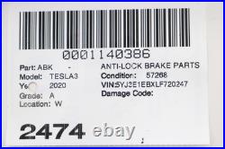 2020 TESLA MODEL 3 Anti-lock Brake Parts 1044745-00-b 1103541-00-a 1044746-00-a